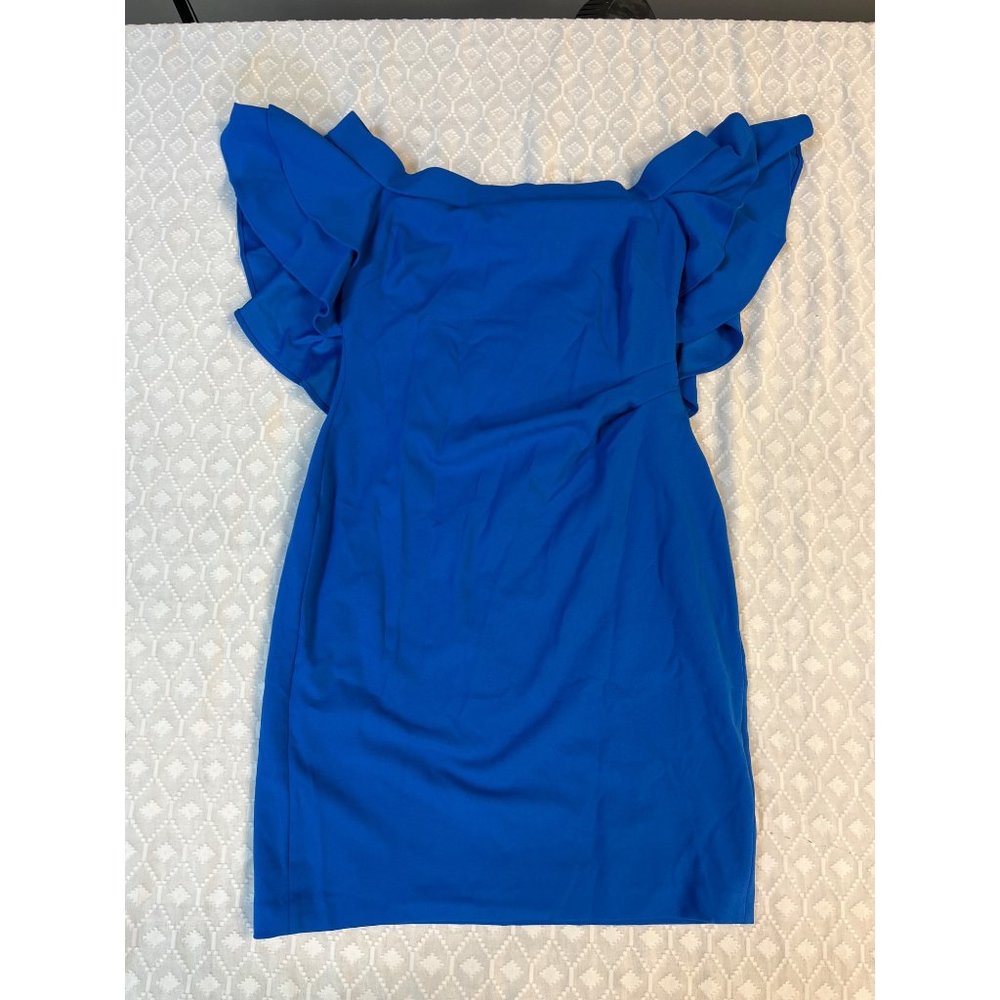 Ralph Lauren Blue Off Shoulder Dress 10P
